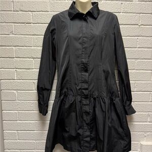 Pink Tartan Black Long Sleeve Dress